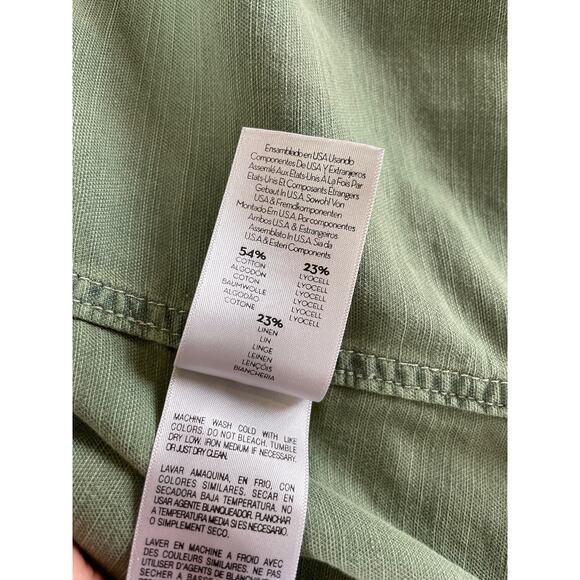 MOTHER Green Button Down Shirt - Picture 7 of 9